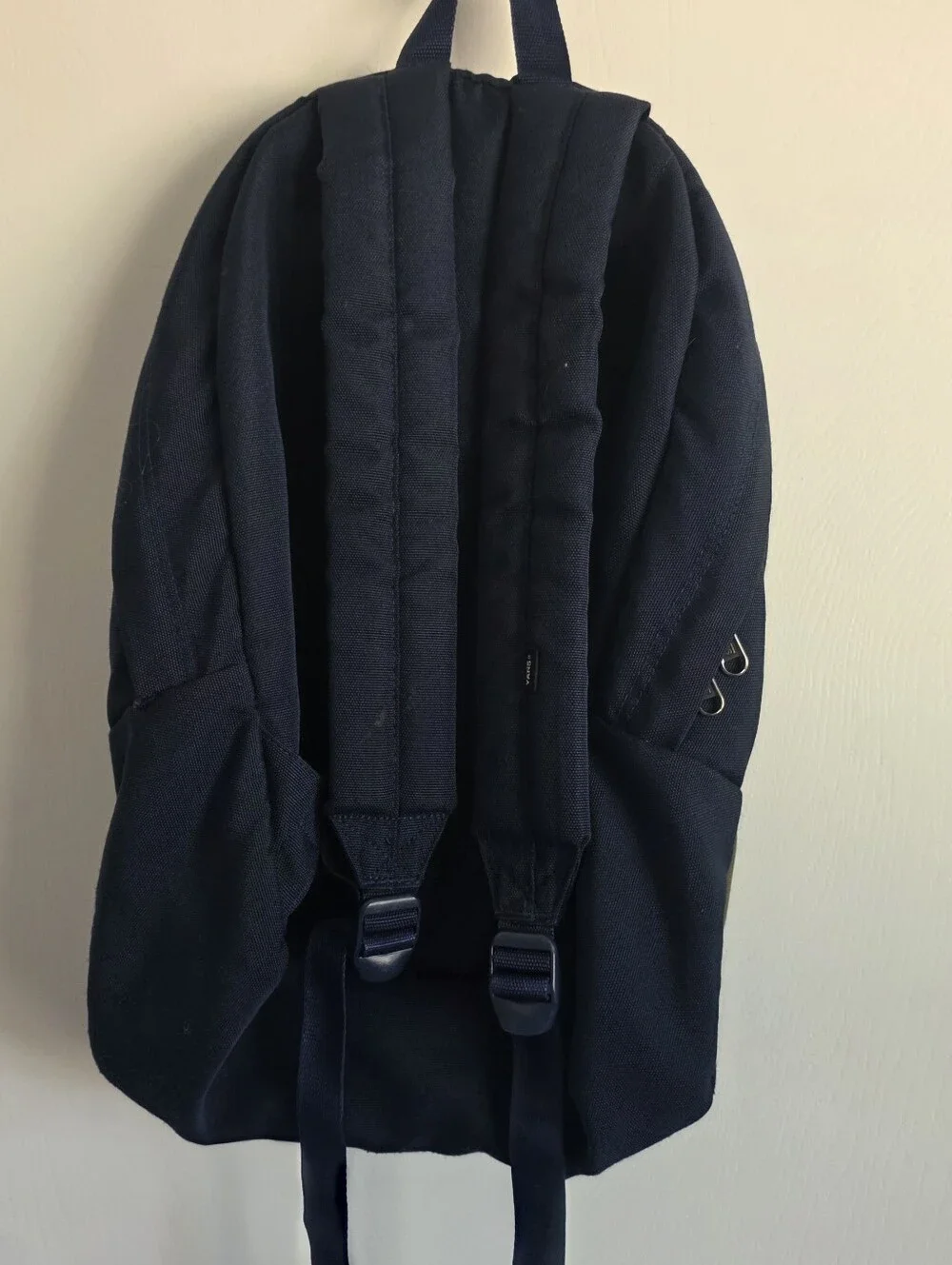 Vans Navy and Olive Canvas Backpack